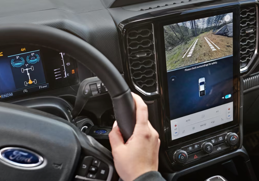 2025 Ford Ranger 360-degree camera from Ford Co-Pilot360 in action