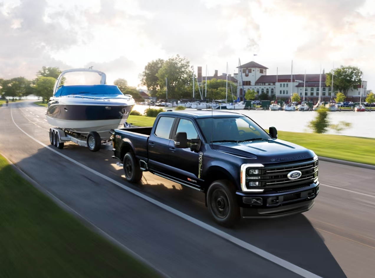 Super Duty truck on job site