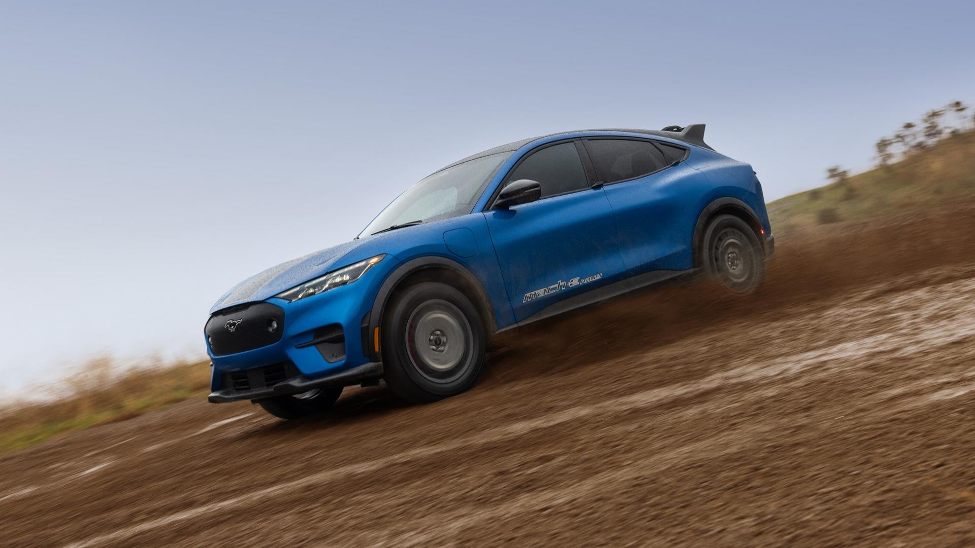 Ford Mustang Mach-E driving