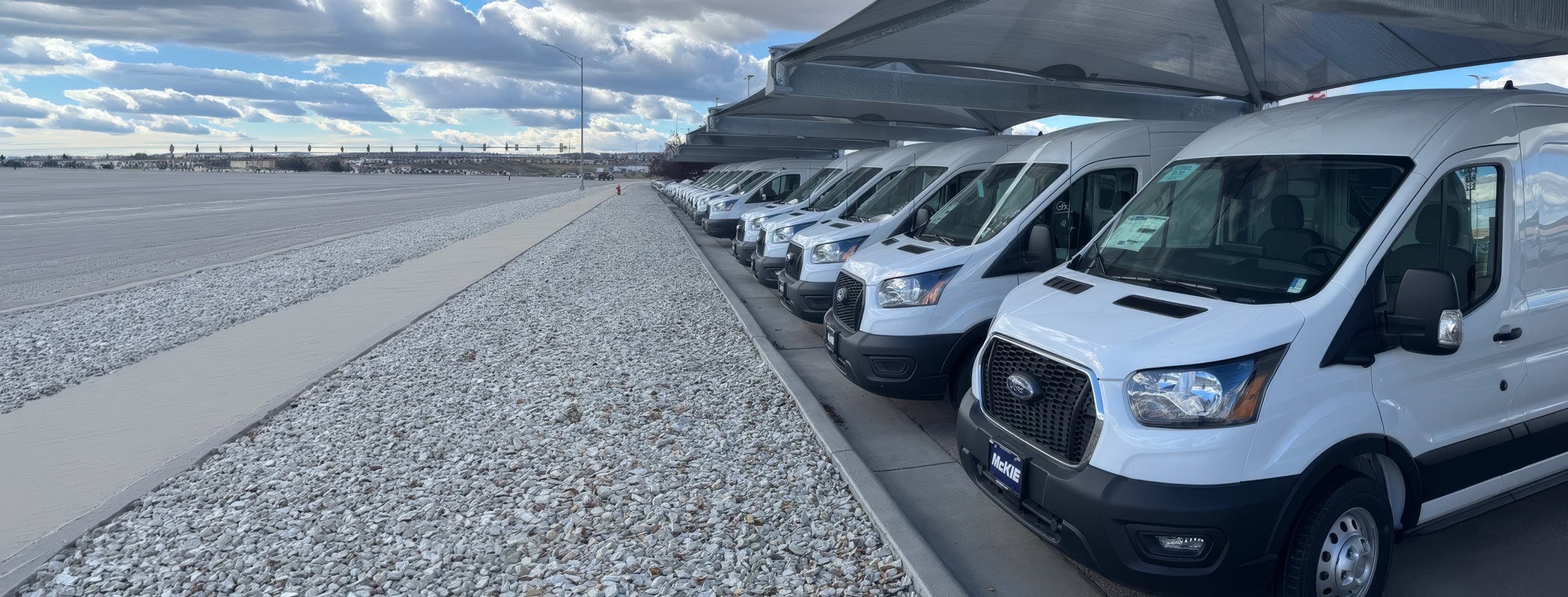 Commercial fleet vehicle ready for work